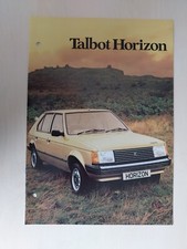 TALBOT HORIZON BROCHURE, OCTOBER 1979, HOLE PUNCHED, FREE UK POSTAGE.