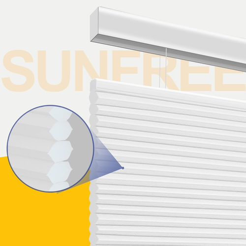 Top down Bottom up Cellular Blinds,Cellular Shades Blackout, Honeycomb Window Sh - Picture 2 of 9