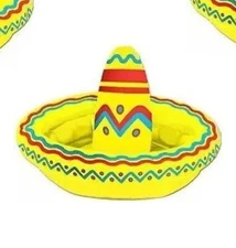 Fiesta Inflatable Sombrero Cooler Holds Apprx 10 12-oz Cans Party Luau All Ages!