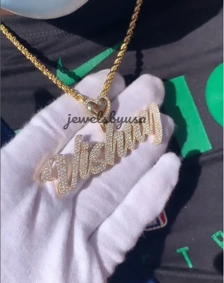 Rope chain name necklace shop