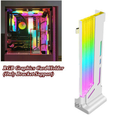 Aluminum Alloy 5V 3 Pin Adjustable RGB   Holder Graphics Card Bracket Support