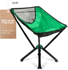 CLIQ Portable Chair Version 1.0 - Lightweight Folding Chair for Camping - Moss