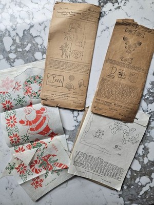 4 Old Embroidery Transfers 2 Pictorial Review Circus Animals Friction Transfer +