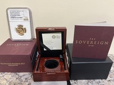 2017 Piedfort Gold Proof Sovereign Coin 200th Anniversary NGC PF70 Ultra Cameo