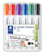STAEDTLER 351 B WP6 Lumocolor 6 Count Pack of 1 , Assorted Colours