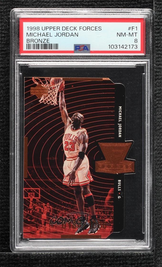 1998 Upper Deck Forces Bronze Quantum Die-Cut Michael Jordan #F1 PSA 8 HOF 1b9r