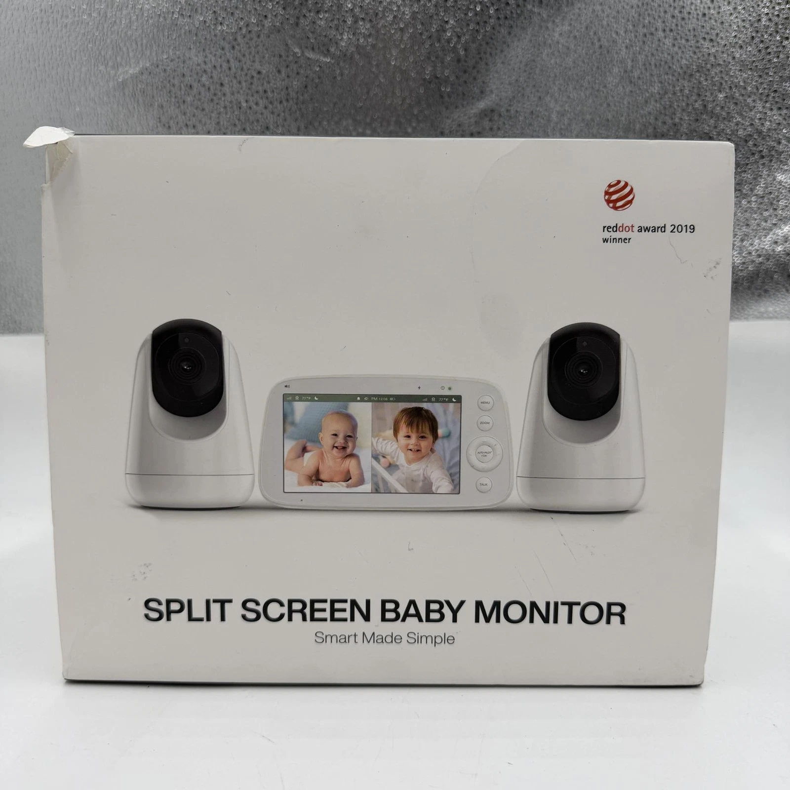 HiPP No WiFi Video Baby Monitor 5" 720P HD Split Screen Baby Monitor, White