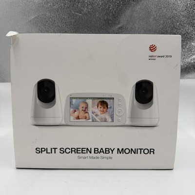 HiPP No WiFi Video Baby Monitor 5'' 720P HD Split Screen Baby Monitor, White