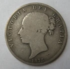 1875 Victoria Half Crown — photo from another recent sale
