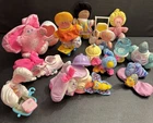 Vtg  Lot Of Fisher Price 1980’s & 90’s Smooshees Cuddlers & Accessories