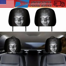2~6Pcs Headrest Cover, Prank Horror Creepy Car Decor Accessory Seat Protector