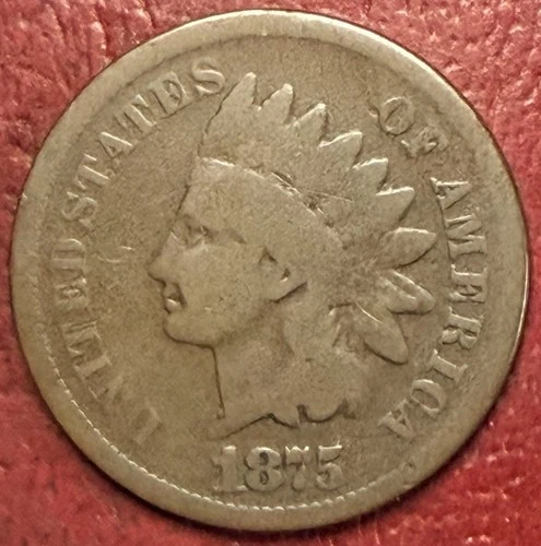 1875 Indian Head Cent. Free Shipping