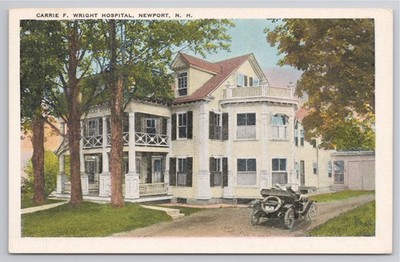 Postcard Carrie F. Wright Hospital Newport New Hampshire  P-9