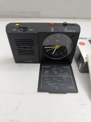Vintage Braun Voice Memo AB 314 vm Alarm CLOCK Fully Working