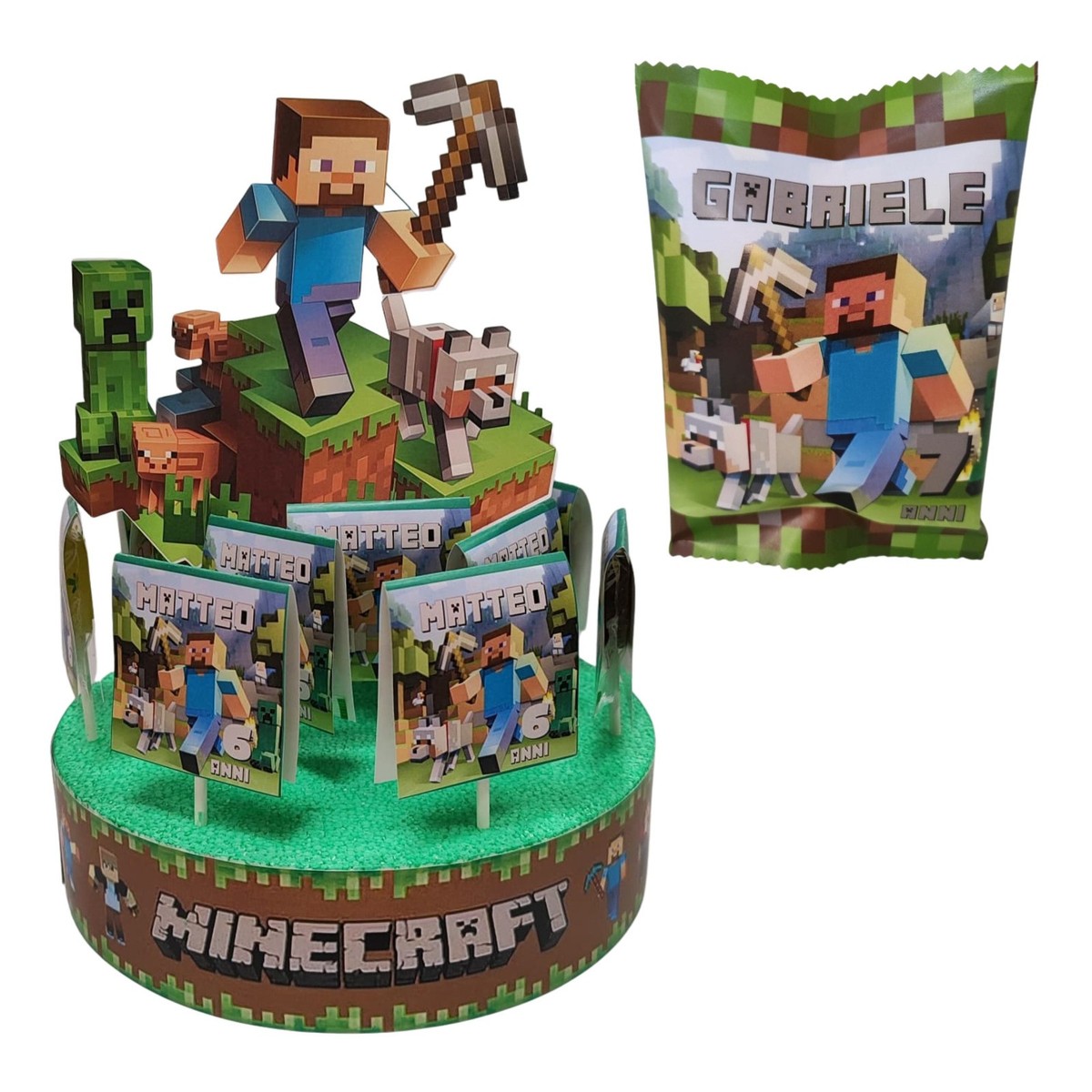 Minecraft - Adesivi con licenza ufficiale Puffy Gadget per laptop e custodie per telefono per ragazzi e ragazze, Creeper, Steve, TNT Gamer, decalcomanie Overworld per tutte le età | Paladone