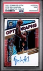 PSA 9 2021 Donruss Optic Opti-Graphs #OGZWL Zion Williamson Pelicans Choice AUTO