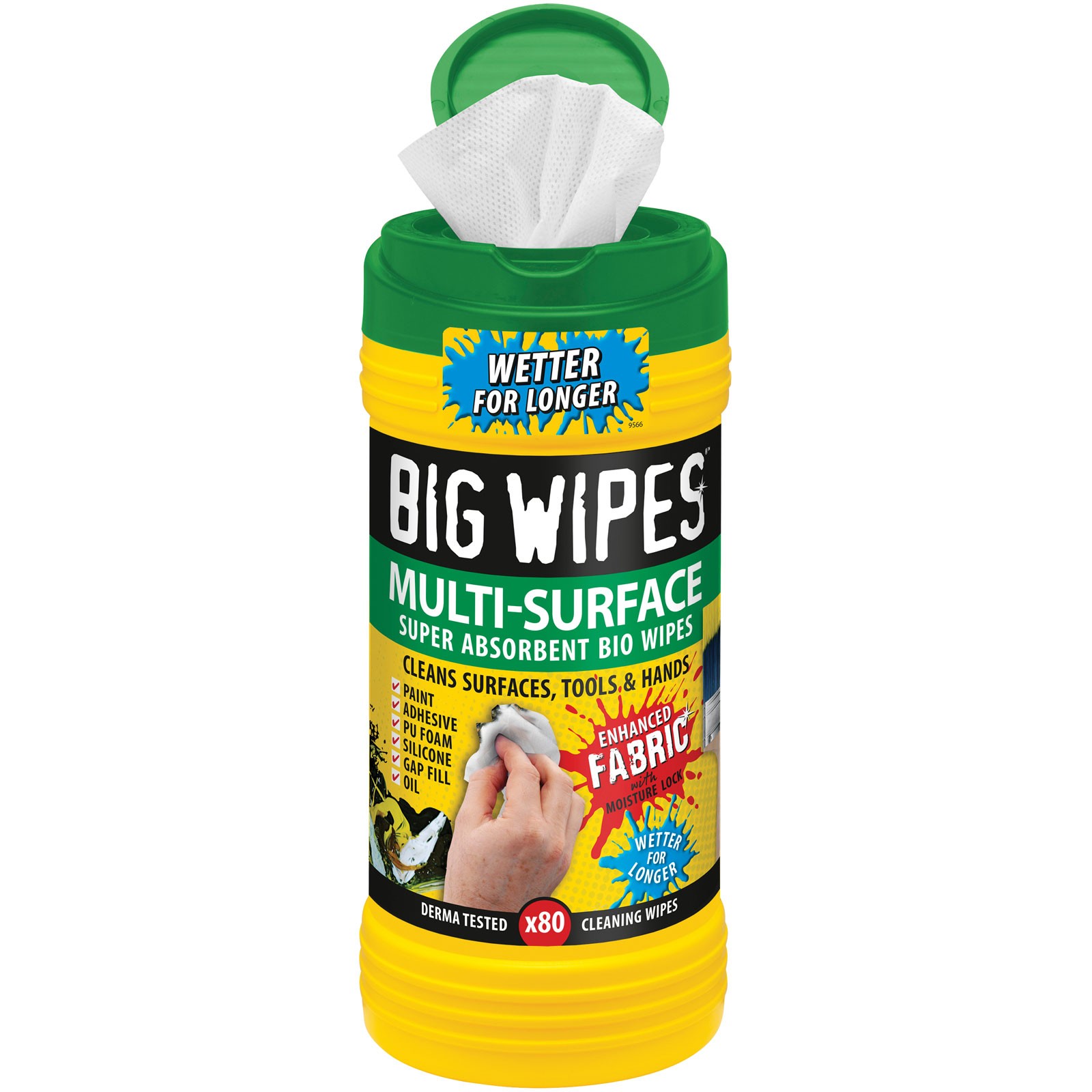 Big Wipes 4x4 Multi-Surface Cleaning Wipes Tub of 80
