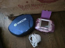 LeapFrog Leapster Learning Game System Pink Purple Handheld Kids Education Toy