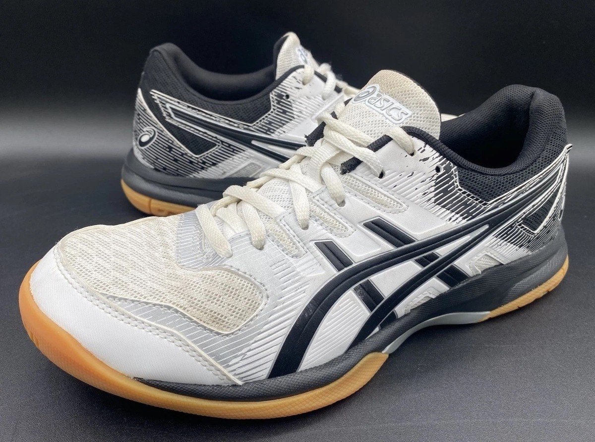 ASICS GEL Rocket Women's Size Black/White Volleyball Court Shoes  1072A034