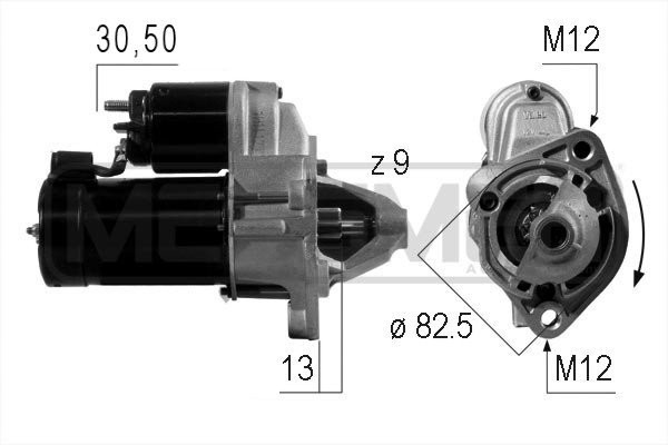 Messmer Starter 1.1 KW Passend FüR Audi A4 1.6 1.8 80 VW Passat Variant 220004A-image