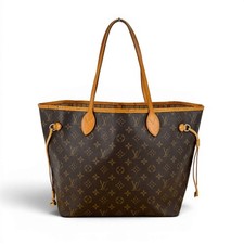 LOUIS VUITTON Neverfull MM Monogram Canvas Brown Women Shoulder Tote Bag M40156