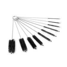 Long Straw Pipe Cleaning Nylon Brushes  10 Brush Set 8 inches  Flexible, N...