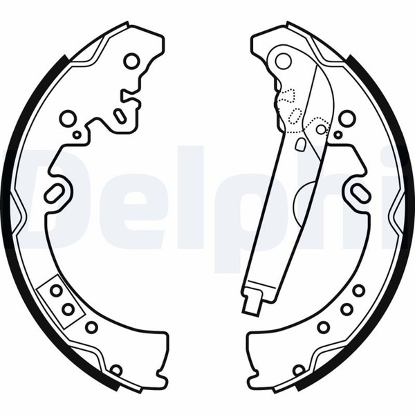 Delphi Bremsbackensatz LS2039 FüR Toyota Hilux 8 Pick Up 7 Fortuner GUN112_ 4WD-image