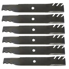Six 17" Mulching Blades Fits John Deere 48" Deck GX21784 GY20852 LA145 LA140