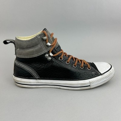 Converse Turnschuhe Gr. UK8 Chuck Taylor Herren All Star Hiker Hi Schwarz Leder