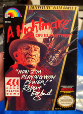 Robert Englund Signed A Nightmare on Elm Street Nintendo NES CIB