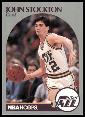 1990 Hoops Team Night Utah Jazz John Stockton #NNO