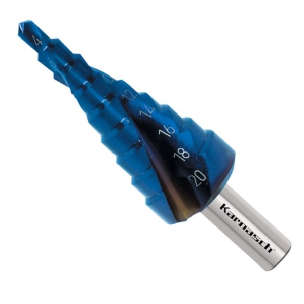 Stufenbohrer HSS-XE 4-20 Mm, Blue-Dur Beschichtet, Cbn, Kegelbohrer-image
