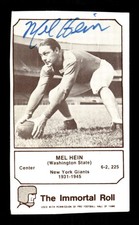 1975 Fleer White Border #12 Mel Hein JBN BXCP61