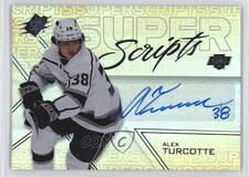 2024-25 SPx Superscripts Gold 19/49 Alex Turcotte #SS-AT Auto 10mo