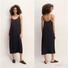 Everlane the Ultimate Slip Dress in Black Size 14