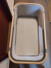 Vertbaudet 2-in-1 Baby Reisebett / Babyschaukel - natur/grau - WIE NEU!