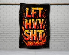 Lift Heavy Gym Flag - Motivational Home Gym Decor