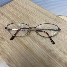 Genny 776-B 5339 Eyeglasses Frames bronze oval Made In Italy  Frames Only  