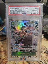 2024 One Piece OP06 EN Manga Alternate Art 118 Roronoa Zoro PSA 10 GEM MINT