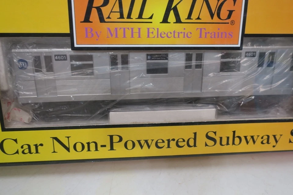 MTH RailKing 30-2163 MTA Non-Powered 2-Car Subway Add On Set O New E New York - Image 4 of 4