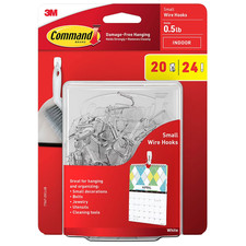 Command Small Wire Toggle Hooks, White 20 Hooks, 24 Strips 1.09 per strip