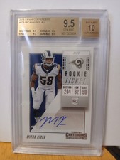 2018 Playoff Contenders #228 Micah Kiser Rams UVA BGS 9.5 (9.5, 9.5, 9, 9.5)