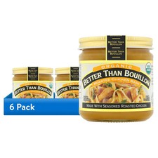 Better Than Bouillon Organic Roasted Chicken Base, Shelf-Stable, 8 oz 6 pack 