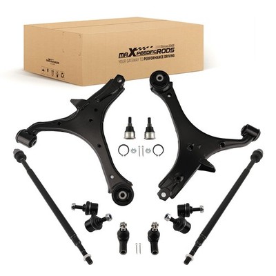 10pcs Front Lower Control Arms Sway Bars Tie Rods for 2003-2011 Honda Element