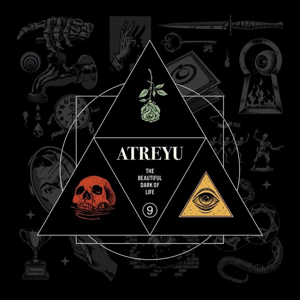 Atreyu Beautiful Dark of Life (Red / Teal / Yellow Swirl Vinyl) Double LP Vinyl
