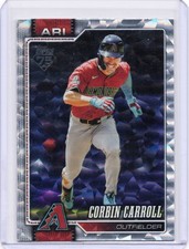 2026 Topps Series 1 Silver Crackle Foilboard Corbin Carroll Diamondbacks #314