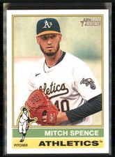 2025 Topps Heritage #373 Mitch Spence Athletics TW3218