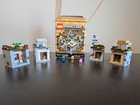 LEGO Minecraft LOT: 21102, 21105, 21107 Complete w/Boxes & Instructions