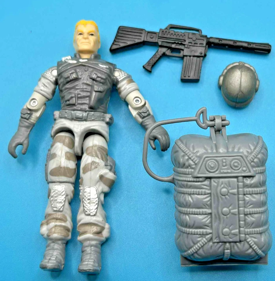 HASBRO 1990 GI JOE SKY PATROL AIRBORNE V2 C9 99% COMPLETE ACTION FIGURE NO CHUTE - Image 2 of 4