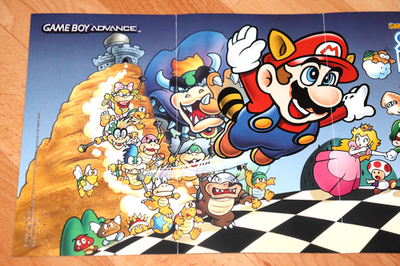 2003 Nintendo GameCube Mini / Flyer Poster Super Mario Bros. 3
